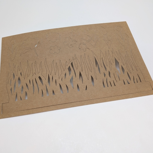 Bastelbogen "Blumenwiese" zum Gestalten & Verzieren